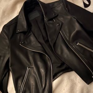 AllSaints leather women's biker jacket